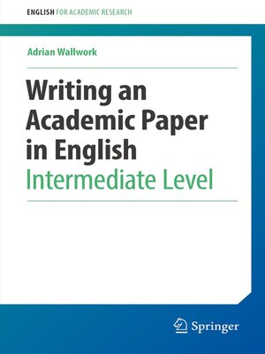 cover image of Writing an Academic Paper in English
